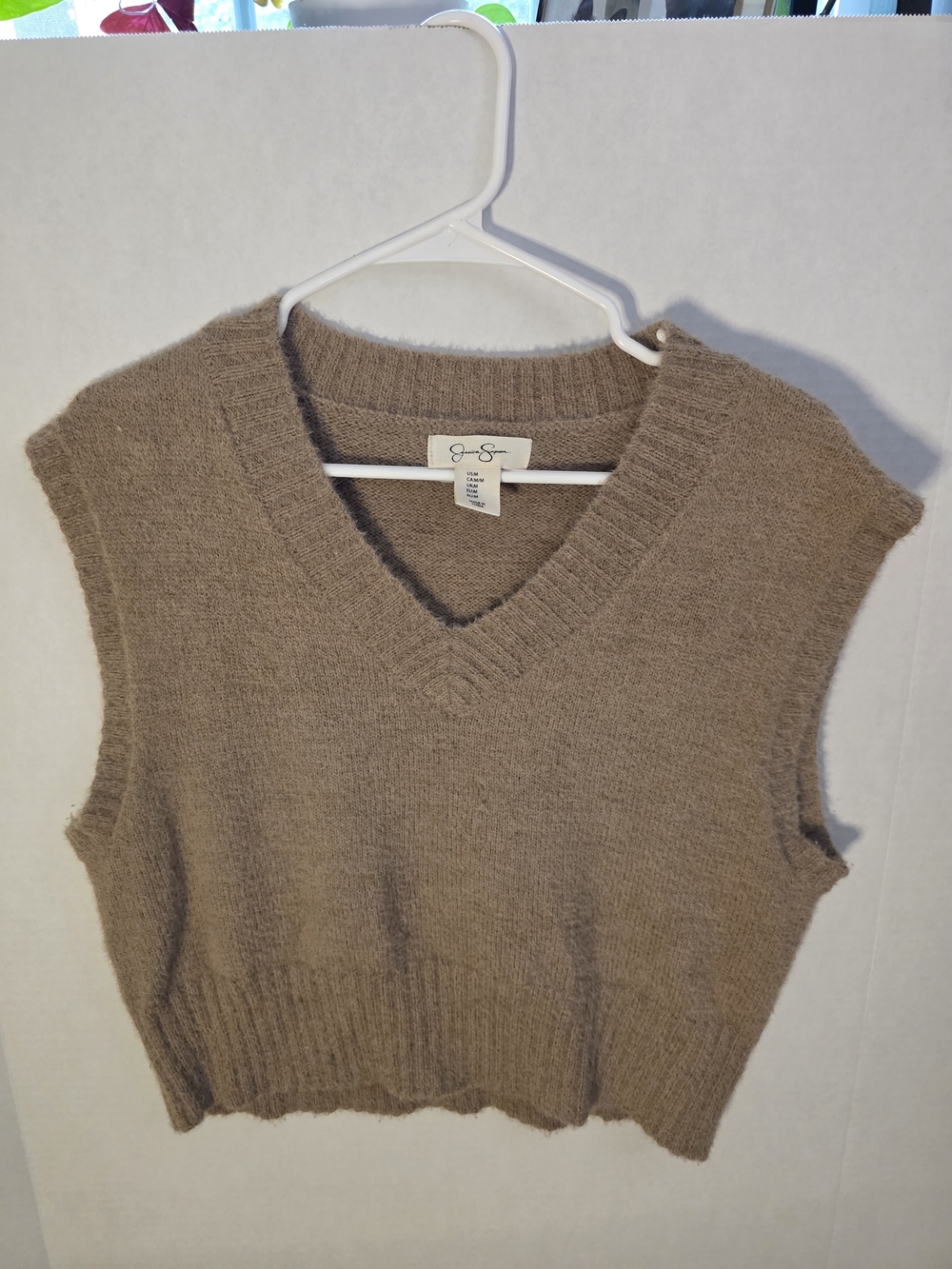 Jessica Simpson V-Neck Knit Sweater Vest